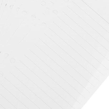 6-hole Planner Paper Refill A6 Lined Notebook Replacement Sheets 45 Pages College Ruled Loose Leaf Filler Paper for Binder School and Office Use