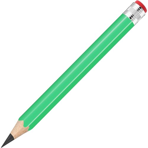 13 inch Wooden Jumbo Pencils for Prop Giant Big Novelty Wood Pencil with Eraser for Fun Decor, School Projects, Party Favors, and Unique Gifts (Green) - color: Green, size: 1 Count (Pack of 1)