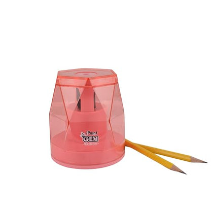 Westcott iPoint® GEM Battery Pencil Sharpener, Pink (00578) - color: Pink