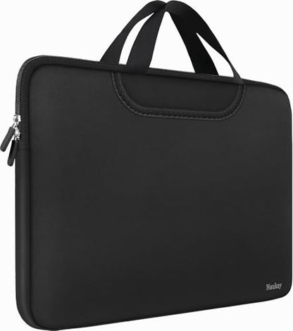 Laptop Sleeve Bag 15.6 Inch, Durable Traveling Briefcase Handle Bag & with Extra Pockets, Computer Protective Case Compatible for 15 15.6 inch HP, Dell, Acer, Asus, Black - color: Black, size: 15.6 inch