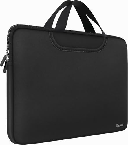 Laptop Sleeve Bag 15.6 Inch, Durable Traveling Briefcase Handle Bag & with Extra Pockets, Computer Protective Case Compatible for 15 15.6 inch HP, Dell, Acer, Asus, Black - color: Black, size: 15.6 inch