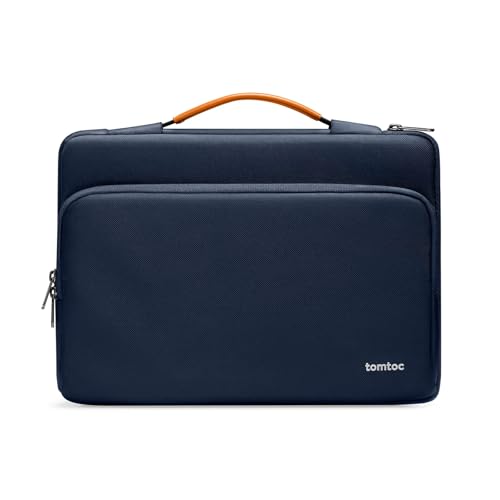 tomtoc 360 Protective Laptop Carrying Case for 15.6 Inch Acer Aspire 5 Slim Laptop, 15.6-16 Inch ASUS Strix G16/G15, Dell XPS 17, More Dell Lenovo ThinkPad 15 Inch Chromebook - color: Navy Blue, size: 15.6-16.2 Inch