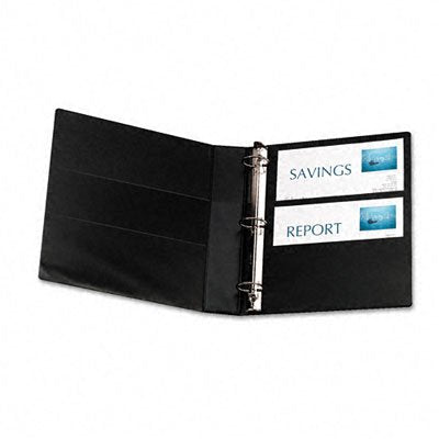 Avery Heavy-Duty View 3 Ring Binder, 1.5" One Touch Slant Rings, Holds 8.5" x 11" Paper, 1 Black Binder (05400) - size: 1.5"