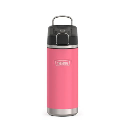 THERMOS ICON 18 oz Leak‑Proof Insulated Water Bottle with Spout, Keeps Drinks Cold 16 Hours, Carry Handle, Dishwasher Safe, Great for Travel, Work, School and Sports, Hot Pink - color: Hot Pink, size: 18 Ounces