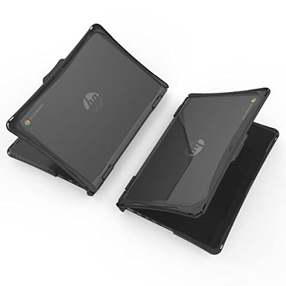 iBenzer Hexpact Case for HP x360 G3 G4 G5 EE Chromebook 11 inch (2 in 1), Heavy Duty Rugged Protective Cover with Screen Lock for K-12 Students, Education, Classrooms, Black, HP11XG5 - size: For HP X360 G3 G4 G5 EE Chromebook 11" (2 in 1)