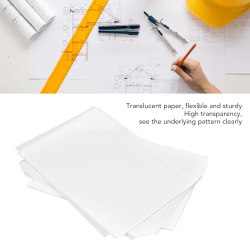 250 Sheets Tracing Paper Art Paper Drawing Paper White Translucent Pattern Trace Paper for Crafts Art Drawing Sketching Painting (16K)