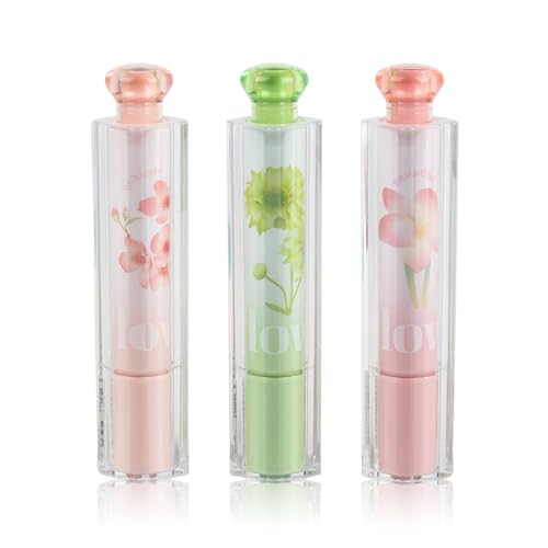Cute highlighter, square color highlighter with chisel tip, aesthetic marking and coloring, pack of 3pcs (SNOW IN WINTER)