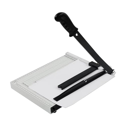 Precision Paper Cutter for A4/B5/A5/B6/B7, 10x13 inches, 70GSM Capacity, Metal Base - color: White