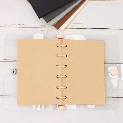 AxeWoodz A7 Colorful Refill Paper 300 Sheets Blank Loose Leaf Papers 6 Dark Colors 6 Hole Notebook Refills 6 Ring Binder Filler Paper - color: Dark Color