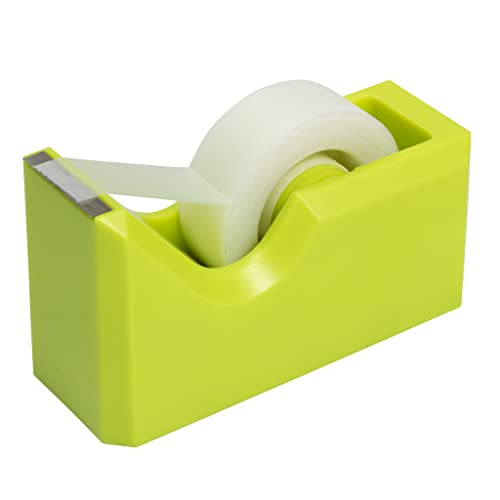 JAM PAPER Colorful Desk Tape Dispensers - Lime Green - Sold Individually - color: Lime Green, size: Pack of 1