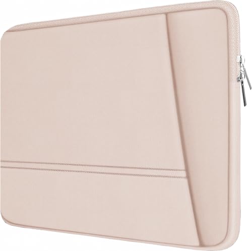 Laptop Sleeve 15.6 inch, Sturdy Portable Monitor Computer Laptop Case, Carrying Sleeve Bag 15.6'' with Pockets for MacBook PC Mac HP Lenovo Dell Asus Xbox Switch, Pink - color: Pink, size: 15.6 Inch