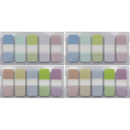 Tabs Flags Assorted Colors, 0.625 x 1.71 Inch Sticky Tabs, Easy to Post, 4 On-The-Go Dispensers/Pack, 400 Pages Total