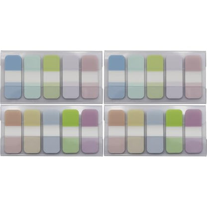 Tabs Flags Assorted Colors, 0.625 x 1.71 Inch Sticky Tabs, Easy to Post, 4 On-The-Go Dispensers/Pack, 400 Pages Total