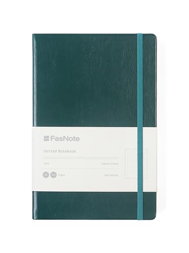 Lined Journal Notebook 5.51 x 8.27 in (A5), 244 Pages, PU Leather Hardcover, 100gsm Thick Paper, Professional Notebook for Writing, Office & Work, Calendar Card Included (2025)(Dark Green) - color: Dark Green, size: A5（2025）