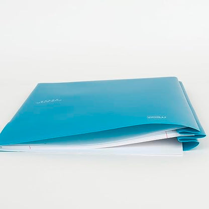 Five Star 2 Pocket Folders, 4 Pack, Plastic Folders with Prong Fasteners, Holds 11” x 8-1/2”, Tidewater Blue, White, Amethyst Purple, Harvest Yellow (38136) - color: Trend, size: 4 Pack
