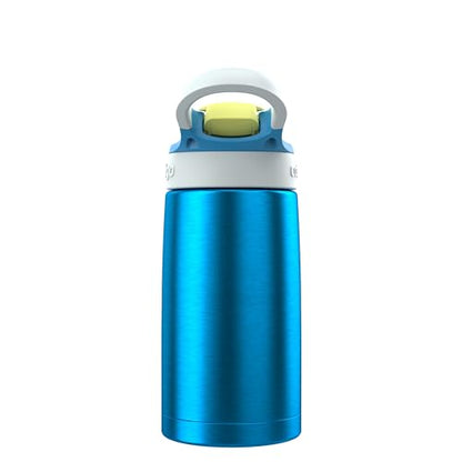 Contigo Autospout Water Bottle with Straw 13 oz Blue Poppy/Glacier - color: Blue Poppy, size: 13 Ounces
