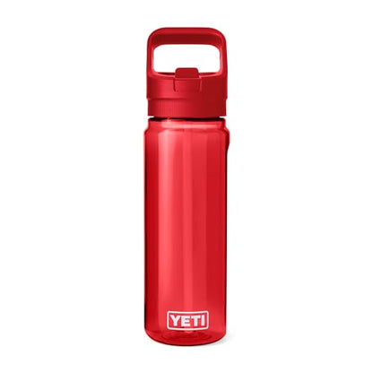 YETI Yonder 750 ml/25 oz Water Bottle with Yonder Straw Cap, Rescue Red - color: Rescue Red, size: 25 Ounces