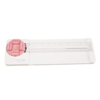 Paper Cutter Portable Paper Trimmer Cutter 4 in 1 Paper Trimmer Scrapbooking Tool Paper Trimmer with 45 to 90 Degree Angle Measuring (Rose) - color: Rose