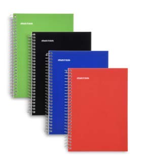 Mintra Office Memo Pads, (5x7 Side Spiral 4pk - Primary Color Set), Note Pad Paper For Taking Notes And Reminders, Work, Business, Desk, College, School, Organization, Planning - color: Primary, size: 5x7 Side Spiral 4pk
