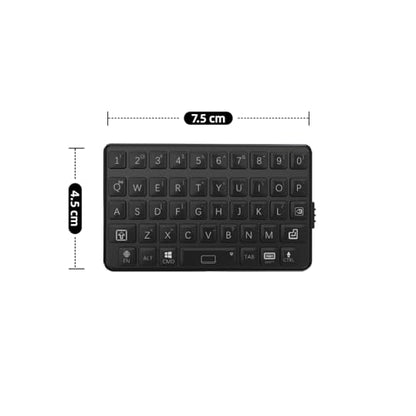 EXknight Mini Keyboard - Wireless Bluetooth Keyboard for iOS, iPhone, iPad, Mac, Android, Smartphone, Tablet & PC Black - color: Black