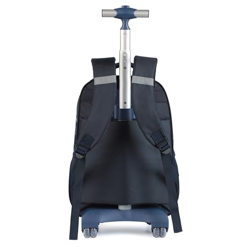 Kids Rolling Backpack for Boys, Cartoon Wheeled Backpack Set with Lunch Bag & Pencil Case Backpack with Wheels (Game) - color: Game