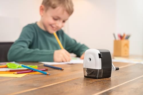 Dahle 133 Pencil Sharpener with Automatic Cutting System, Adjustable Point, Accepts Standard Graphite or Oversized Artist Pencils (Special Edition)