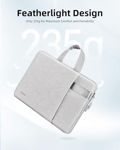 Innostyle Laptop Sleeve, 13-14 inch MacBook Laptop Bag, for Women Men, Grey | with Handle, Lightweight, Shock, Water Laptop Case, MacBook Air & MacBook Pro - color: Grey