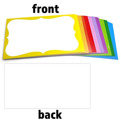 PPAPPAPPIYO 3x5 colorful index card / (Set of 50) Blank index cards flash card 250gsm (10multi)