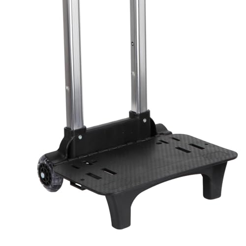 Backpack Hand Truck, Compact Portable Backpack Trolley, Luggage Cart, Foldable Wheeled Hand Trolley, Style B (2 Wheel Black) - color: Style B (2 Wheel Black)