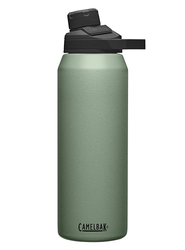 CamelBak Chute Mag Vacuum Insulated Stainless Steel Water Bottle, Magnetic Leak‑Resistant Cap for Everyday Hydration - color: Moss, size: 32 Ounces