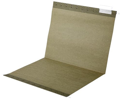 Amazon Basics Hanging File Folders with Adjustable Tabs, Sturdy Expandable Document Organizer, Letter Size 8.5x11 inch, Green, 25-Pack - color: Green, size: 25 Pack
