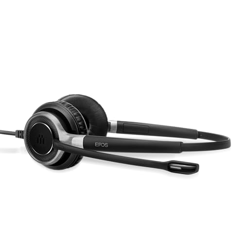 Sennheiser SC 660 ANC USB (508311) - Double-Sided (Binaural) Business Headset | for Skype for Business | with HD Sound, Active Noise Cancellation Microphone, & USB Connector (Black)