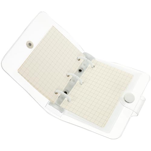 ARTIBETTER Mini Cover Loose-leaf Notebook with White 3-ring Binder, Small Adorable Notepad for Note Taking and Journaling, Convenient Scrapbook for Office and School Use