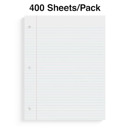 Staples College Ruled Filler Paper, 8 1/2 x 11-Inches (4800 Sheets) - size: 8.5'' x 11'', style: 4,800 Sheets