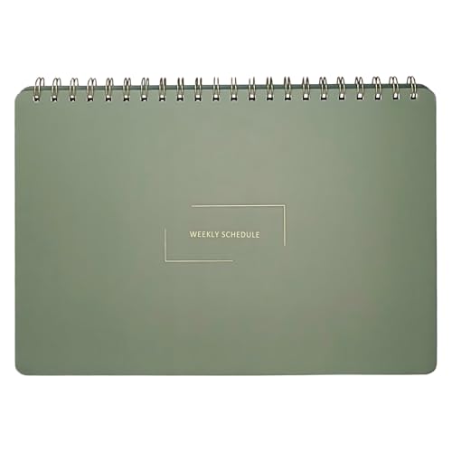 Undated Weekly Schedule | Business Planner | 8.25” x 11.75” ADHD Organizer | Premium Multi-Layout Schedule | Evergreen | Landscape Layout - color: Evergreen, size: Weekly Schedule - Landscape