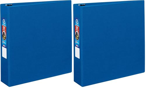 Avery Heavy-Duty Binder with 2-Inch One Touch EZD Ring, Blue (79882) (Pack of 2) - color: Blue, size: 2" (Pack of 2)