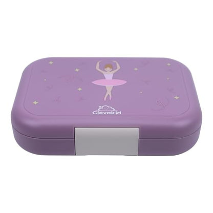 Bento Midi Lunch Box with carrying handle – 4 No-Mix Compartments | Microwave & Dishwasher Safe,Removable Tray | 900ML OZ (Purple Dark Powder Clevapirouette Friend) - color: Purple Dark Powder Clevapirouette Friend