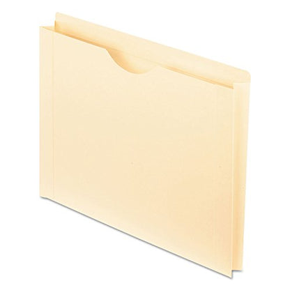 Pendaflex File Jackets, Letter Size, Manila, Reinforced Straight-Cut Tabs with Thumb Cut, 50 per Box (22150) - size: 1-1/2-Inch Expansion, style: File Jacket