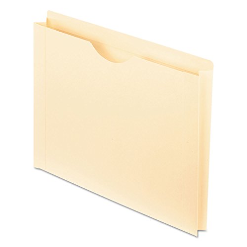 Pendaflex File Jackets, Letter Size, Manila, Reinforced Straight-Cut Tabs with Thumb Cut, 50 per Box (22150) - size: 1-1/2-Inch Expansion, style: File Jacket