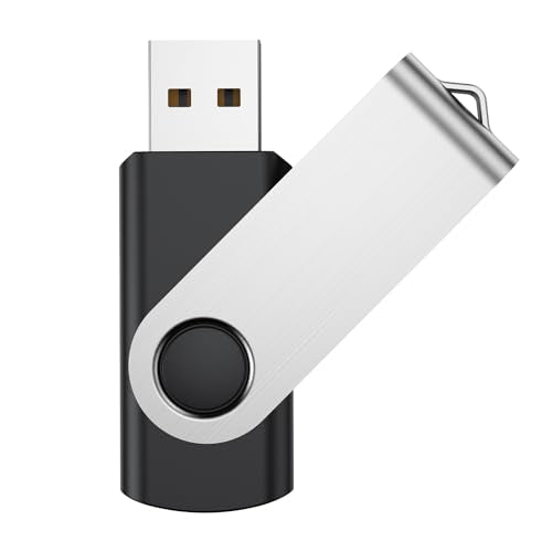 JUANWE 32GB USB Flash Drive Thumb Drives 2.0 Flashdrive Memory Sticks Fat32 Jump Drive for Laptop Backup Zip Drive Memoria Storage Sticks Pendrive- Black - color: 1 Pack, size: 32GB