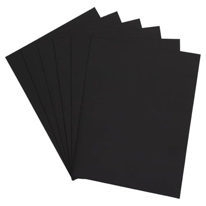 LUXPaper 9" x 12" Presentation Folders | Two Pocket | Black Linen | 100lb. Cover | 10 Qty - color: Black Linen