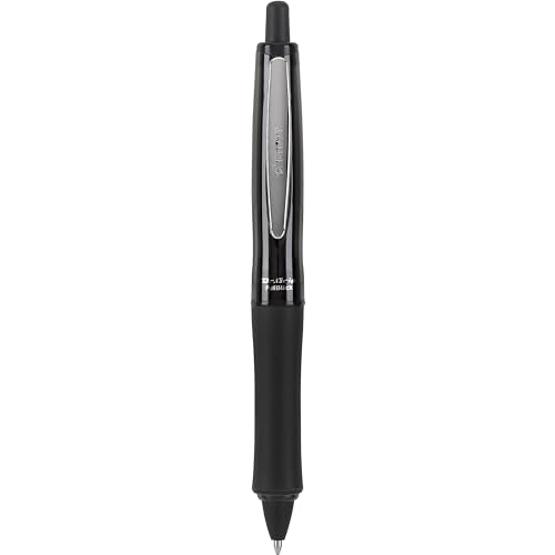 PILOT Dr. Grip FullBlack Refillable & Retractable Ballpoint Pen, Medium Point, Black Ink, Single Pen (36193)- Ideal for School, Journaling & Office Writing