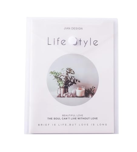8.5 x 11 Vertical Clear Letter Sized Plastic Envelopes Document File Storage Holder 40 Pack Hook Loop Closure - color: 40 Pack