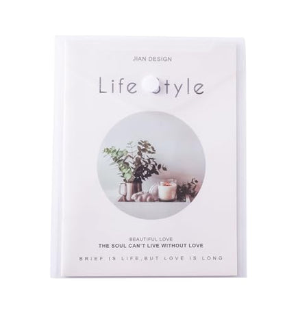 8.5 x 11 Vertical Clear Letter Sized Plastic Envelopes Document File Storage Holder 10 Pack Hook Loop Closure - color: 10 Pack
