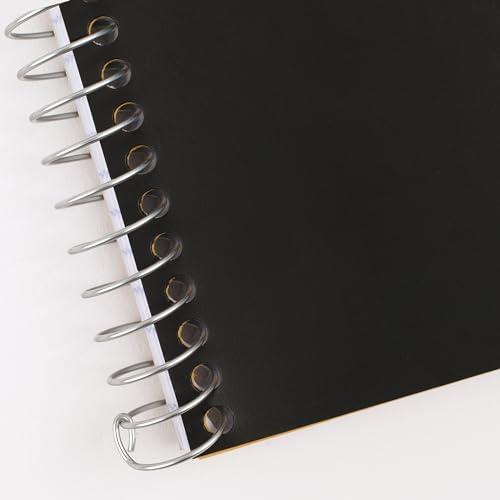 Five Star Spiral Notebook, 1 Subject, College Ruled Paper, 4-3/8" x 7", Personal Size, 80 Sheets, Fights Ink Bleed, Water Resistant Cover, Black (450048AA2-ECM) - color: Black