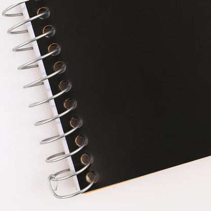 Five Star Spiral Notebook, 1 Subject, College Ruled Paper, 4-3/8" x 7", Personal Size, 80 Sheets, Fights Ink Bleed, Water Resistant Cover, Black (450048AA2-ECM) - color: Black