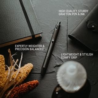 Everyman Aegean Grafton Gel Ink Pen Bundle | Premium 0.7mm Refillable Metal Pen with Comfortable Grip + 3 Black Refills | Smooth Writing EDC Pen Set for Office, Travel, Gifts & Daily Use - color: Aegean, style: Pen and Refil Set