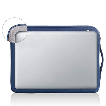 LANDICI 360° Protective Laptop Sleeve 13-14 Inch, Computer Bag Carrying Case for MacBook Air 13 M1/M2, MacBook Pro 13/14, Chromebook 14, Slim, Shockproof, Waterproof, Blue - color: Blue, size: 13-14 Inch