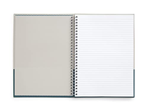 TRU RED Medium Hardcover Ruled Notebook, Gray/Teal - color: Gray/Teal, style: 1 Pack