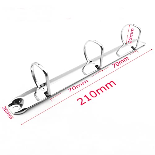 5Pack A5 Half Letter Junior Legal Size Ring Binder Mechanism, 3 D-Rings,1 inch Inner Height, 20mm Base Width, Half Letter Notebook Replacement Kit - size: 25mm